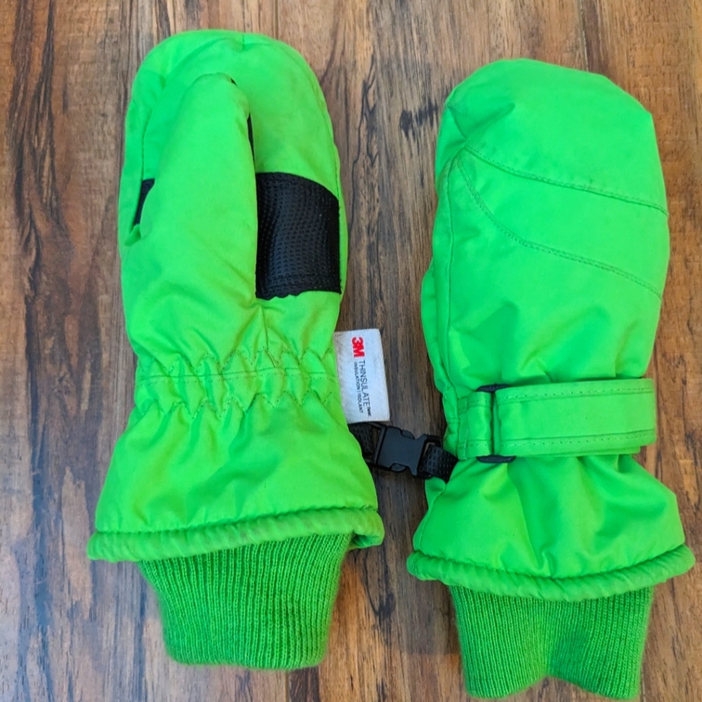 3M Thinsulate Green Kids Mittens